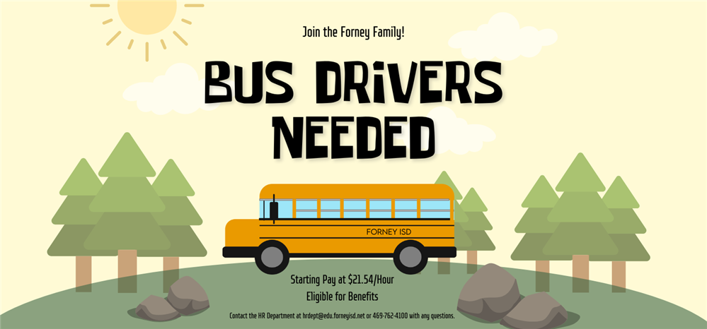  bus drivers needed